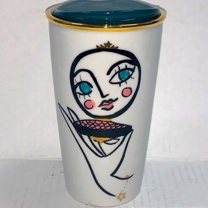 RARE Starbucks Anniversary Crowned Siren Gold Tumbler